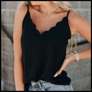 Black spaghetti strap top